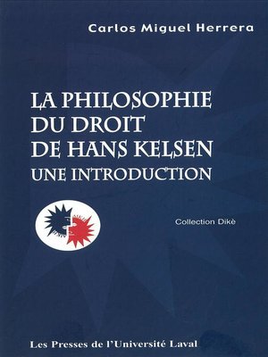 cover image of Philosophie et droit de Hans Kelsen